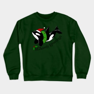 Season's Greetings Killer Whale Crewneck Sweatshirt